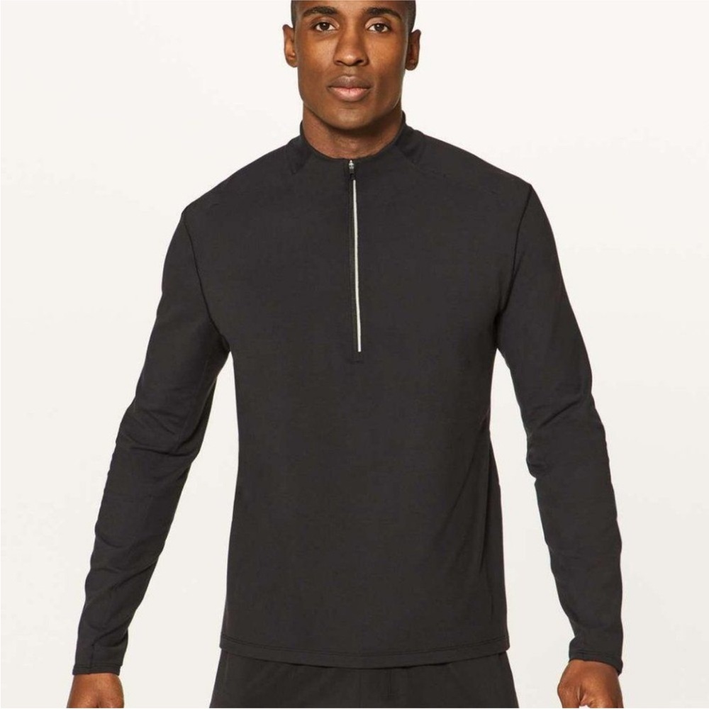 Lululemon black men’s XL Surge Warm 1/2 Zip Pullover